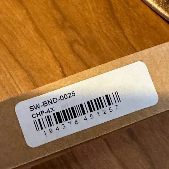 NWT SKIMS Limited Edition Metallic Gold Bandeau Bikini Top 4X Kim Kardashian - Picture 5 of 7